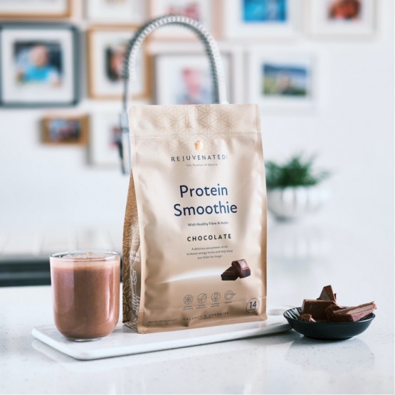 Rejuvenated Protein Smoothie Chocolate - веганський протеїновий смузі зі смаком шоколаду, 14 порцій
