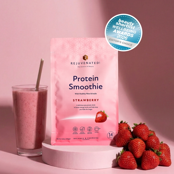 Rejuvenated Protein Smoothie Strawberry - веганський протеїновий смузі зі смаком полуниці, 14 порцій