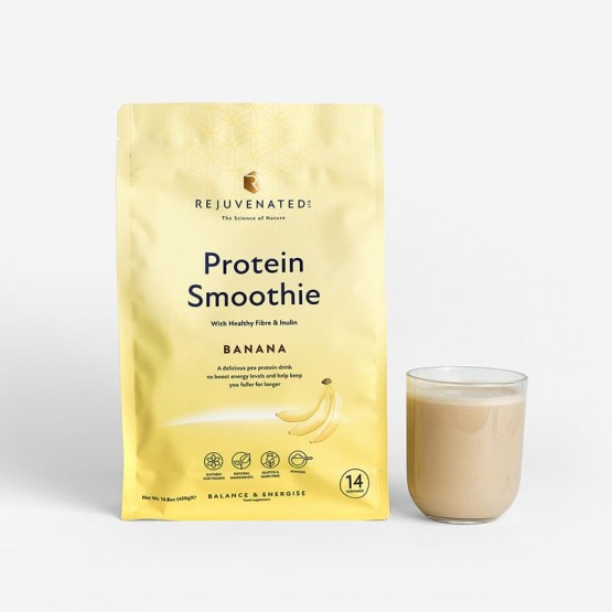 Rejuvenated Rejuvenated Protein Smoothie Banana - веганський протеїновий смузі зі смаком банану, 14 порцій