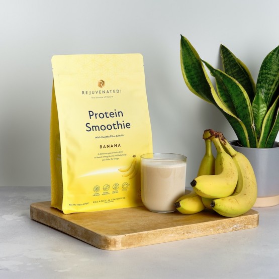Rejuvenated Rejuvenated Protein Smoothie Banana - веганський протеїновий смузі зі смаком банану, 14 порцій