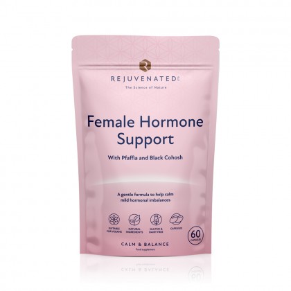 Rejuvenated FEMALE HORMONE SUPPORT - naturalne kapsułki wspierające równowagę hormonalną kobiet, 60 kapsułek