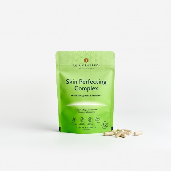 Rejuvenated Skin Perfecting Complex — веганський колаген у капсулах для красивої, сяючої шкіри обличчя, 60 капсул