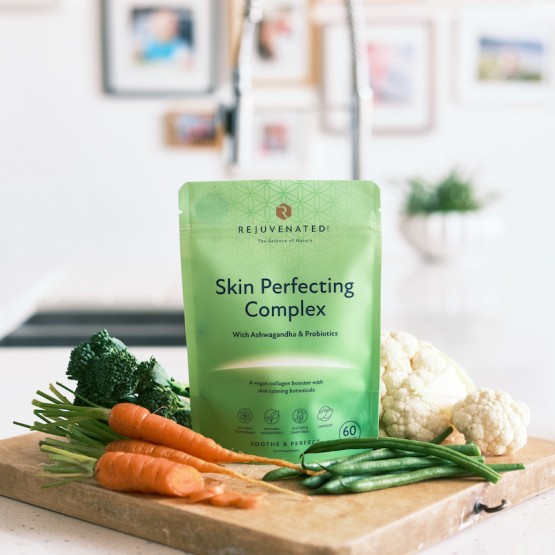 Rejuvenated Skin Perfecting Complex — веганський колаген у капсулах для красивої, сяючої шкіри обличчя, 60 капсул
