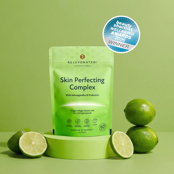 Rejuvenated Skin Perfecting Complex — веганський колаген у капсулах для красивої, сяючої шкіри обличчя, 60 капсул